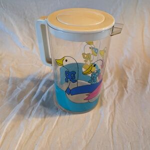 2/30$ Vintage White and Blue Duck Pitcher